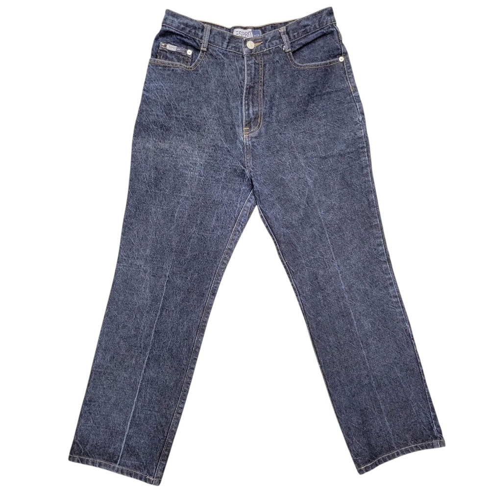 Vintage Esprit Jean Size 30 High Waist Tapered Leg Denim Blue Wash 90s
E222